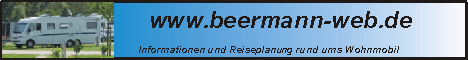 Informationen rund um das Thema Wohnmobil, speziell mit Erfahrungen und Infos &uuml;ber den B&uuml;rstener Delfin 680 und den Dethleffs I 7410 EB.
   Informationen &uuml;ber die Reiseplanung mit Beschreibungen von Reisezielen und Kurztripps.